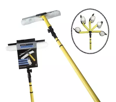 £12.49 • Buy 3.5m Telescopic Conservatory Window Glass Cleaner Cleaning Kit Wash Squeegee