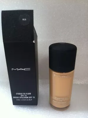 MAC Studio Fix Fluid Foundation SPF 15 NC20  30ml/1oz  NIB • $44.99