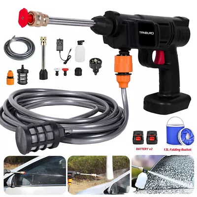 Portable Cordless Car Pressure Washer Water High Power Jet Wash Cleaner 2Battery • £13.29
