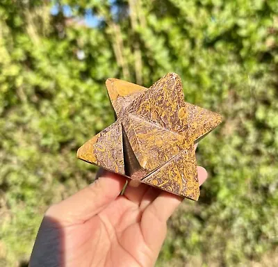 Calligraphy Jasper Crystal Merkaba Stars Hand Crafted Crystal Stars.  • £38