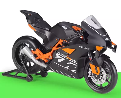 ZD WELLY 1:12 Black KTM RC 8C Sports Racing Model Diecast Metal Motorcycle Bike • $32.99