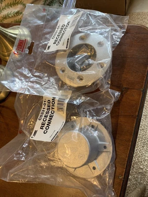 £30 • Buy 2 X Fiamma Recessed Connection Island Table Leg Aluminium Socket Tube Pro