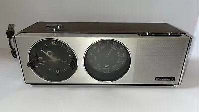 Vintage 70’s Panasonic FM AM Analog Clock Radio Model RC-7243 Tested Works • $39.99