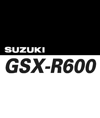 $15 • Buy Suzuki Factory Owners Manual GSX-R600 