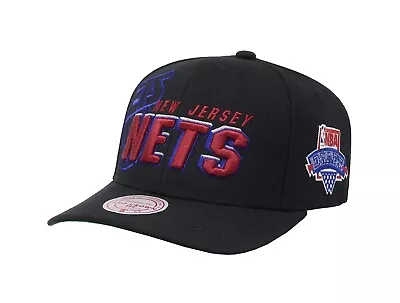 Mitchell & Ness Men's Cap NBA Draft New Jersey Nets Black HWC Pro Snapback Hat • $34.99