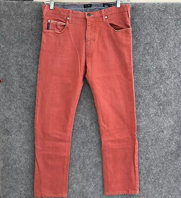 Armani Jeans Men's 34 X 34 Orangey Pink J45 Regular Fit Actual 34 X 29.5 • $26.88