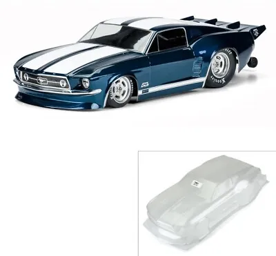 1/10 1967 Ford Mustang Clear Body: Drag Car • £56.99