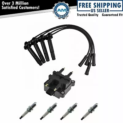 Engine Tune Up Kit Ignition Coils W/ Wires & Spark Plugs For Forester Impreza • $80.23