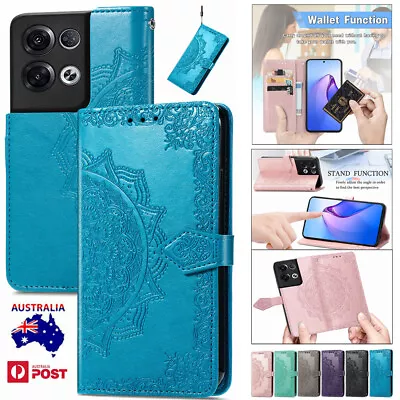 $11.19 • Buy For OPPO A57 A96 A76 A74 A54 A77 Find X3 X5 Reno8 Wallet Case Leather Flip Cover