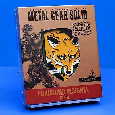 Metal Gear Solid FOXHOUND Liquid Snake Insignia Ingot Emblem Figure Statue MGS • £52.25