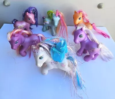 Lot Of 6 - G3 My Little Pony MLP Brushable Bundle Era (5) 2002 & (1) 2004 Ponies • $27