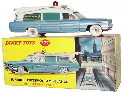 Dinky Toys No 277 Superior Criterion Ambulance Meccano Ltd Made In England Boxed • $99.99