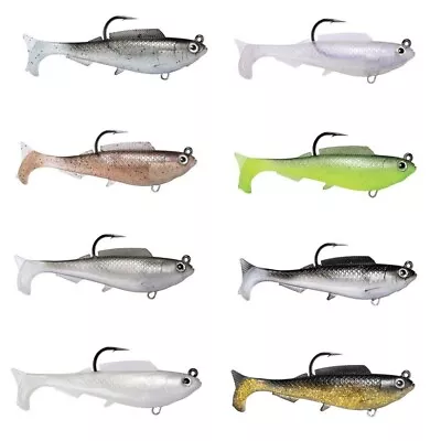 5 Inch Zman HerculeZ Soft Swimbait Fishing Lure - Rigged Soft Plastic Swimbait • $12.95