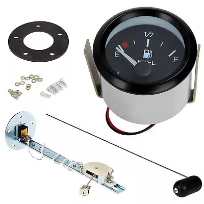 $16.99 • Buy 2  52mm Universal Fuel Level Gauge LED E-1/2-F With Fuel Level Sending Unit F4T1