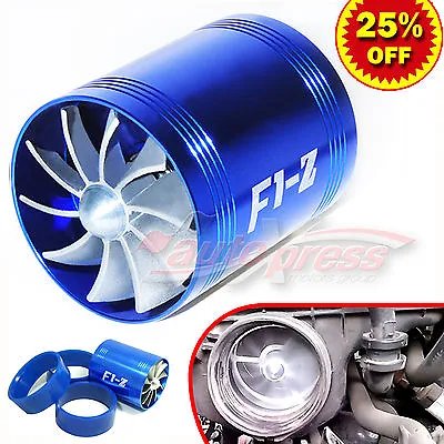 For FORD Supercharger COLD AIR INTAKE TURBO DUAL Gas Fuel Saver Fan BL 2.5-3.0  • $19.86