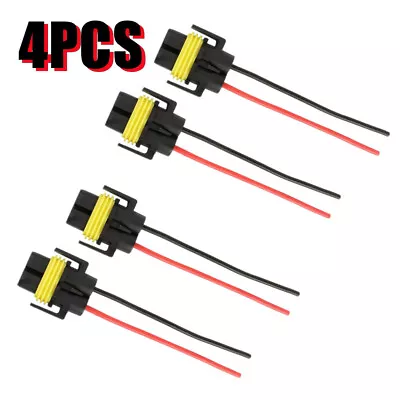 4 PCS Wire Pigtail Female S H11 Two Harness Head Light Low Beam Bulb Connector • $6.90