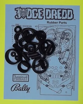 1993 Bally / Midway Judge Dredd Pinball Machine Rubber Ring Kit JD • $27.99