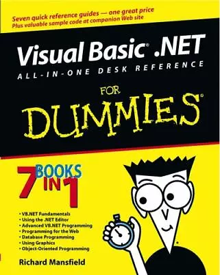 Visual Basic .Net All In One Desk Reference For Dummies By Mansfield Richard • $12.04