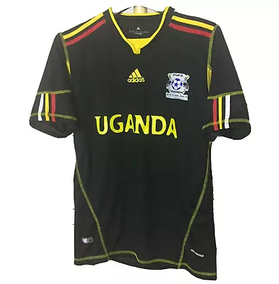 ⚽️ Adidas Climacool Men’s Size XL Uganda Soccer Jersey FUFA Black/Yellow • $24.99