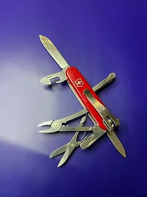 Victorinox Deluxe Tinker Swiss Army Knife W/ Custom Pocket Clip • $44