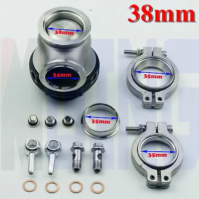 38mm 1.5  1.5in  Turbocharge Wastegate Kit Tial V Band Flange Bolts Clamp 15PSI • $81.16