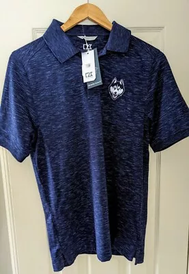 UConn Huskies Short Sleeve Womens Polo Shirt Navy Size S NWT • $39.99