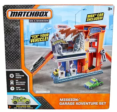 Matchbox On A Mission ~ Garage Adventure PlaySet MB Explorers 2013 Sealed IOB • $59.21