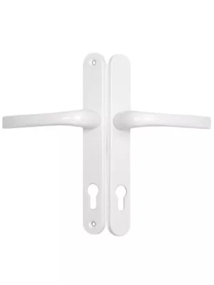 Mila Standard Security Door Handle (White/240mm) • £15