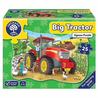 £12.99 • Buy Orchard Toys Big Tractor Giant Floor Puzzle 25-Piece Jigsaw Brand New