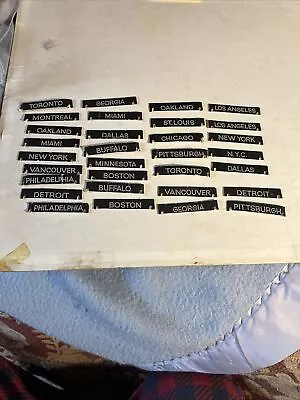 Munro Team Name Tags 4 Score Board White Letters Table Top Hockey NHL Used Cond. • $18