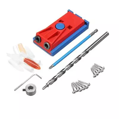 Mini Pocket Hole Jig   W/ Step Drilling Bit Woodwork Joint Tool Set • $25.21