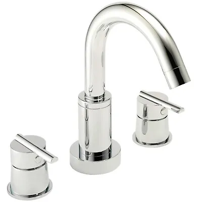 £34.99 • Buy Francis Pegler 4G4153 Deck Mounted 3 Hole Basin Mixer With Flip Waste Brand New