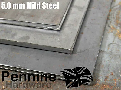 £3.91 • Buy 5.0 MM Thick MILD STEEL Square PLATES Sheet Guillotine Cut UK Metal Supplier