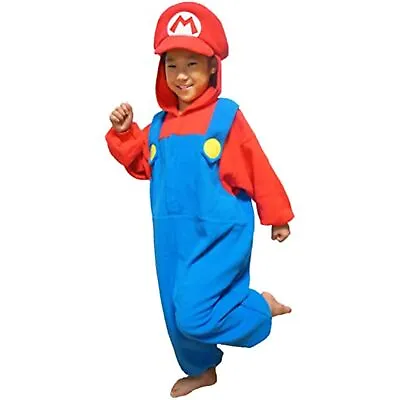 SAZAC Super Mario Fleece Mascot Costume For Kids BAN-057F 110cm F/S DHL JAPAN • $132