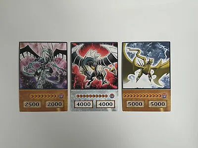 Yu-Gi-Oh Anime Style Cards - Malefic Stardust Dragon Truth Dragon Paradox Dragon • $8.69