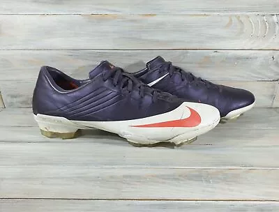 Vintage Nike Mercurial Vapor 5 Violet White Men's Football Boots Very Rare • $65.99