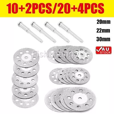 Mini Diamond Cutting Discs Wheel Blades Set+Drill Bit For Dremel Rotary Tool NEW • $13.99