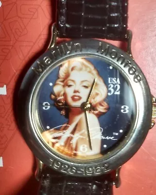 Collectable Vintage 1995 Marilyn Monroe USPS Postage Stamp Commemorative Watch • $32