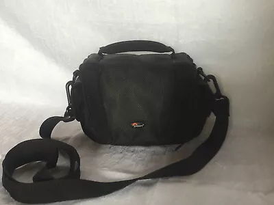 Lowepro Black Video Media Camcorder Camera Bag 6 X5  W/Shoulder Strap Edit 110 • $9.99