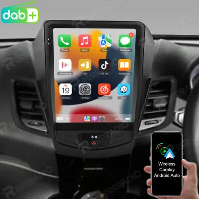 9.7 Car DAB+ Radio For Ford Fiesta 2009-16 Stereo Android 13 CarPlay GPS Sat Nav • £229.99