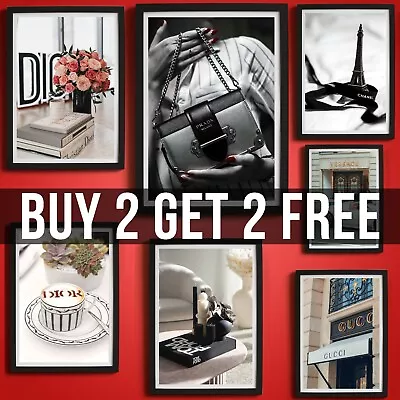 £2.99 • Buy Luxury Fashion Brand Posters Wall Art Poster Salon Gallery Wall Fashion Pictures