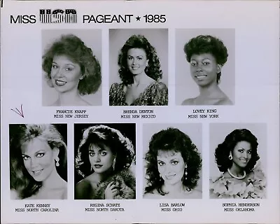 LG828 1985 Original Photo MISS USA PAGEANT Beauty Competition Knapp Denton King • $20