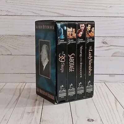 Alfred Hitchcock : The Master Of Intrigue VHS Tape Set W/ 4 Classic Movies • $15