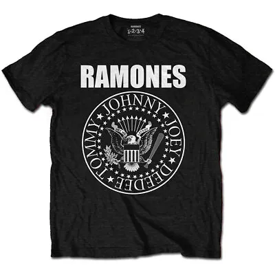 Officially Licensed Ramones Presidential Seal Mens Black T Shirt Ramones Tee • £14.50