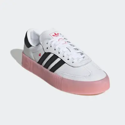 Adidas Sambarose Valentine W Women Shoe Sneakers Pink White EF4965 • $108