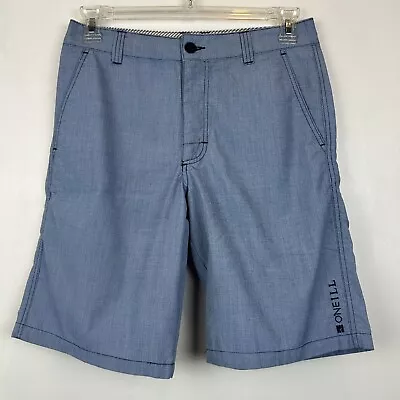 O'neill Shorts Sz 32 Men Long Flat Front Surf Surfer Outdoor Casual Blue 10.5  • $11.99