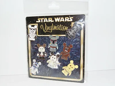 Disney Star Wars Vinylmation Pin Set Of 8 Vader Boba Leia Chaser • $74.96