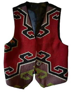 Vintage Matt Camron Woven Southwestern Aztec Vest Medium • $55