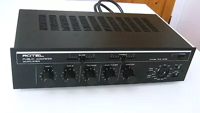 Amplifier Mic Am Fm Receiver Tuner  Public Address 75 Volts Rotel • $95