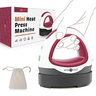 HTVRONT Mini Heat Press Machine 2.6'' X 4.4'' Transfer Sublimation For T-Shirts • $28.89